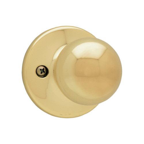 Kwikset Polo Half Dummy Knob, Bright Polished Brass