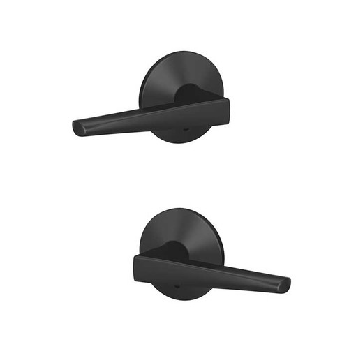 Schlage Residential Fc172 Custom Non-Turning Lever Set Double Dummy (Pair), Eller, Kinsler Decorative Trim, Matte Black