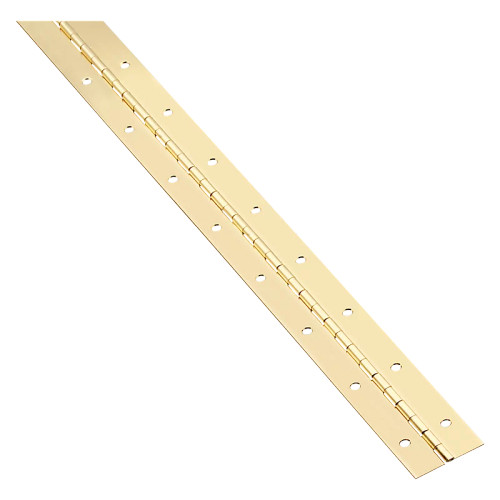 National Hardware Continuous Hinge, 1-1/2" X 48", Visual Pack, Brass