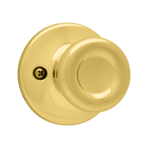Kwikset Tylo Half Dummy Knob, Bright Polished Brass