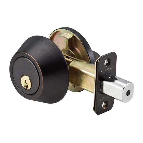 Master Lock DS06 Single Cylinder Deadbolt Grade 3, WR5 Keyway, Keyed Alike in Groups of 4, Aged Bronze