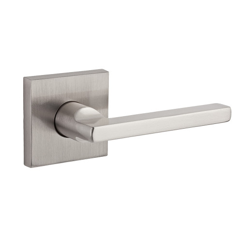 Baldwin Square Reserve Lever Privacy With Contemporary Rose, Satin Nickel Baldwin Square Reserve Lever Privacy With Contemporary Rose, Satin Nickel