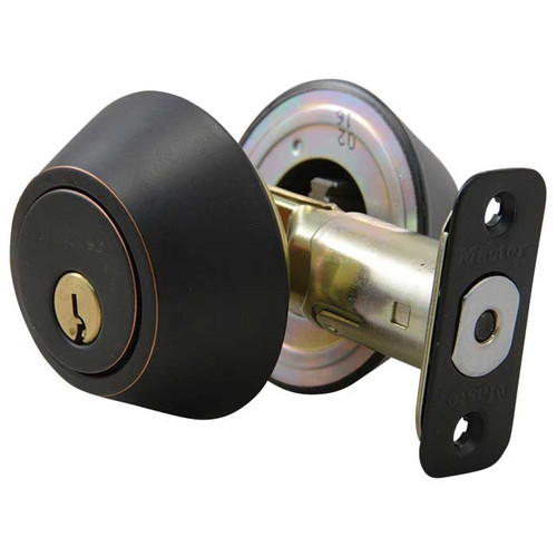 Master Lock DS07 Double Cylinder Deadbolt Grade 3, KW1 Keyway, Keyed Alike in Groups of 4, Aged Bronze