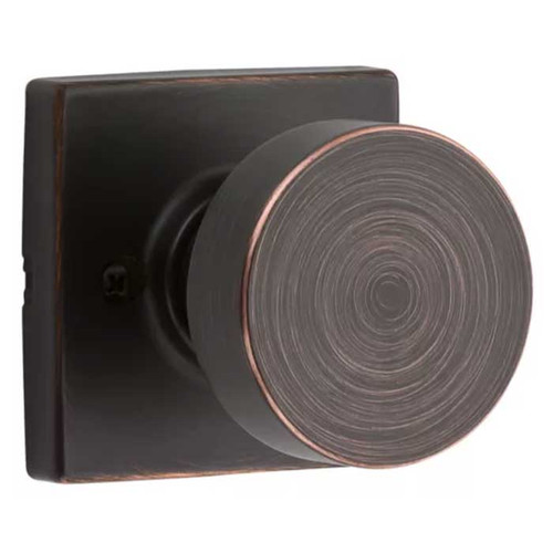 Kwikset Pismo Half Dummy Knob With Square Rose, Venetian Bronze