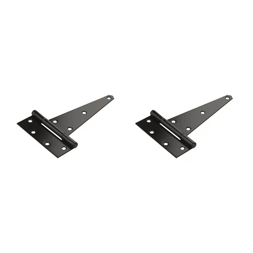 National Hardware Extra Heavy T-Hinge, 8", Safe Working Load 60 Lbs. Each, 2 Piece Visual Pack, Catalog #V286, Black