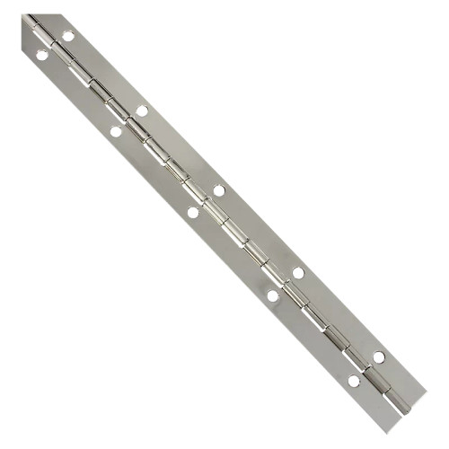 National Hardware Continuous Hinge, 1-1/16" X 12", Visual Pack, Catalog #V570, Satin Nickel