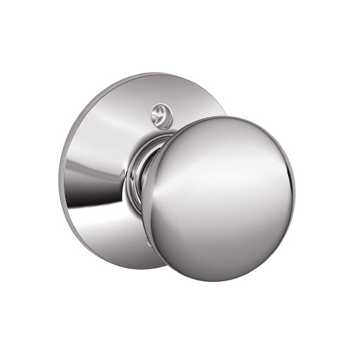 Schlage Residential F170 Plymouth Knob Single Dummy Trim Function, Bright Polished Chrome