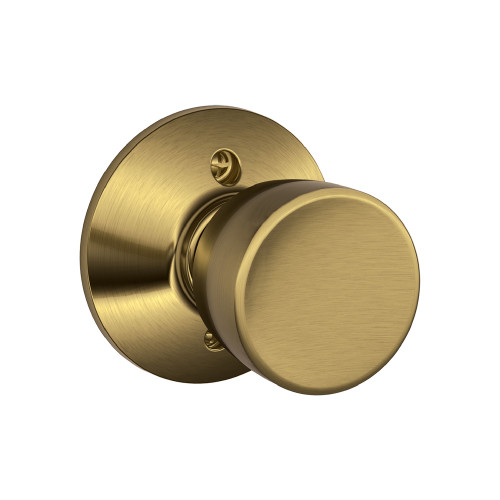 Schlage Residential F170 Bell Knob Single Dummy Trim Function, Antique, Satin Brass Blackened