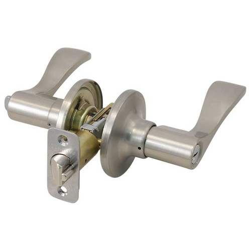 Master Lock WL01 Wave Lever Entry Lockset Grade 3, Keyed, KW1 Keyway, Keyed Alike in Groups of 4, 6-Way Latch, Satin Nickel Master Lock WL01 Wave Lever Entry Lockset Grade 3, Keyed, KW1 Keyway, Keyed Alike in Groups of 4, 6-Way Latch, Satin Nickel