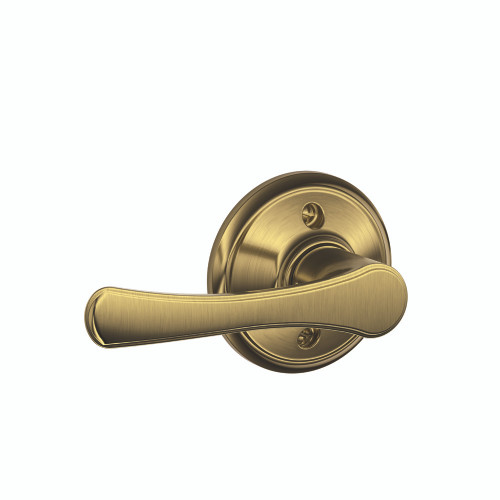 Schlage Residential F170 Avila Lever Single Dummy Trim Function, Antique, Satin Brass Blackened