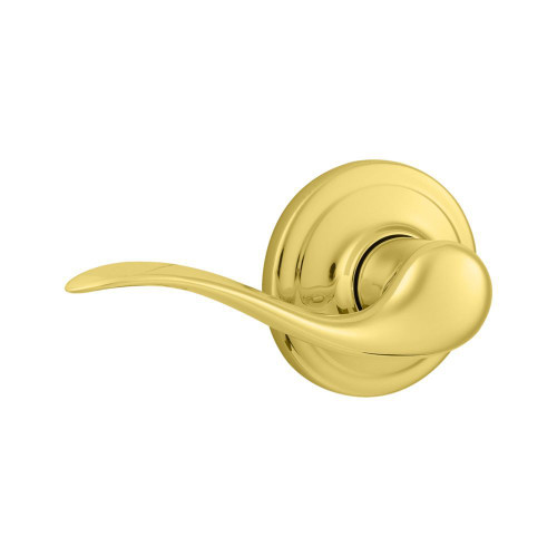 Kwikset Tustin Half Dummy Lever Left Hand, Bright Polished Brass