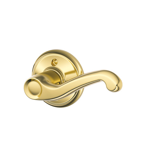 Schlage Residential F170 Flair Lever Single Dummy Trim Function, Right Hand Handing, Bright Polished Brass