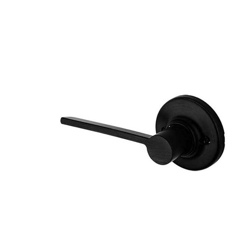Kwikset Ladera Half Dummy Lever With Round Rose, Left Hand, Matte Black