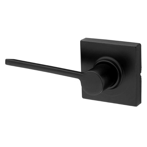 Kwikset Ladera Half Dummy Lever With Square Rose, Left Hand, Matte Black