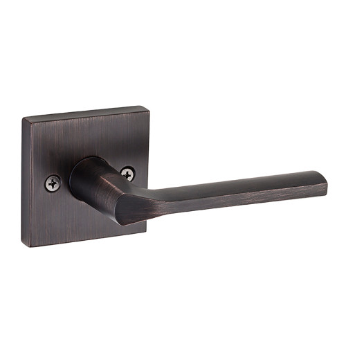 Kwikset Lisbon Half Dummy Lever With Square Rose, Venetian Bronze