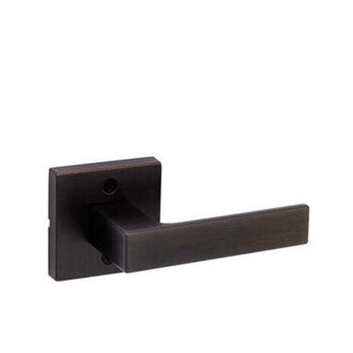 Kwikset Singapore Half Dummy Lever With Square Rose, Venetian Bronze