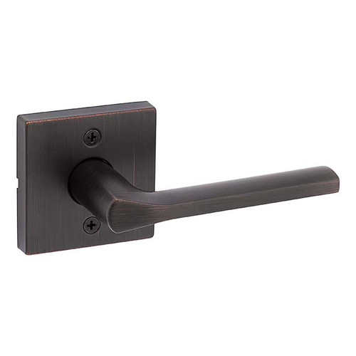 Kwikset Lisbon Half Dummy Lever With Square Rose, Venetian Bronze