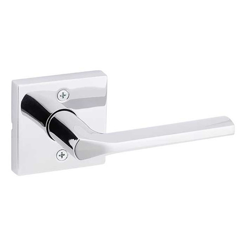 Kwikset Lisbon Half Dummy Lever With Square Rose, Bright Polished Chrome
