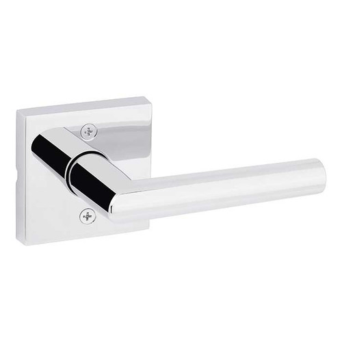 Kwikset Milan Half Dummy Lever With Square Rose, Bright Polished Chrome