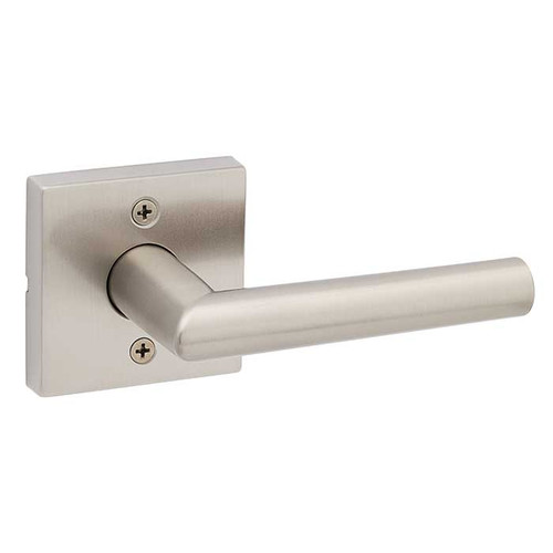Kwikset Milan Half Dummy Lever With Square Rose, Satin Nickel