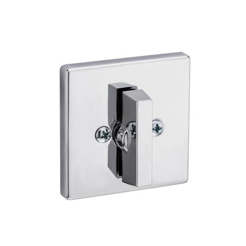 Kwikset 663-Sqt One-Sided Deadbolt Square, 3 Hour Ul Fire-Rated, 2-3/8" Backset Round Corner Latch, 85063 Round Corner And 85303 Full Lip Round Corner Strikes, Bright Polished Chrome