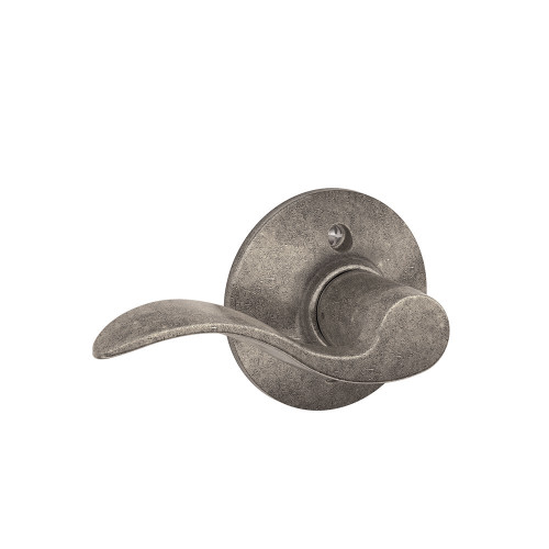 Schlage Residential F170 Accent Lever Single Dummy Trim Function, Distressed, Left Hand Handing, Nickel Plated Blackened