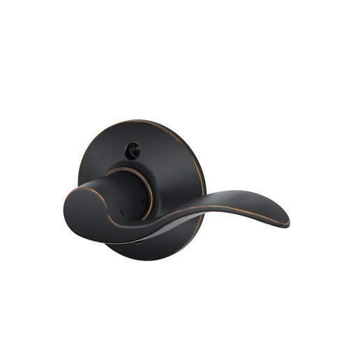 Schlage Residential F170 Accent Lever Single Dummy Trim Function, Right Hand Handing, Aged Bronze