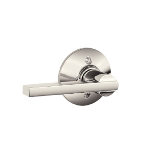 Schlage Residential F170 Latitude Lever Single Dummy Trim Function, Bright Polished Nickel
