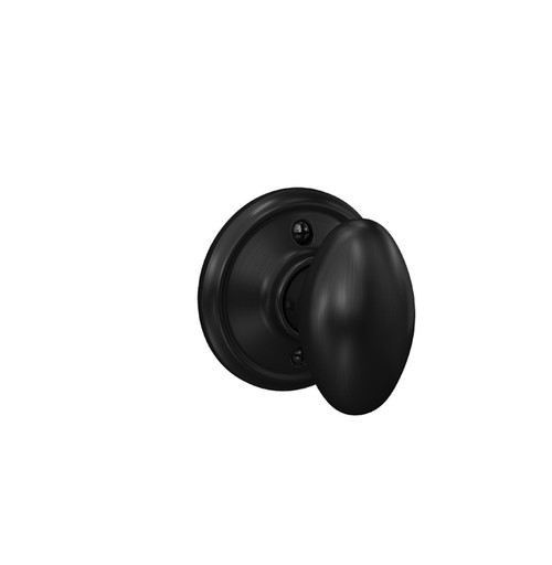 Schlage Residential F170 Siena Knob Single Dummy Trim With Camelot Trim Function, Decorative, Aged Bronze