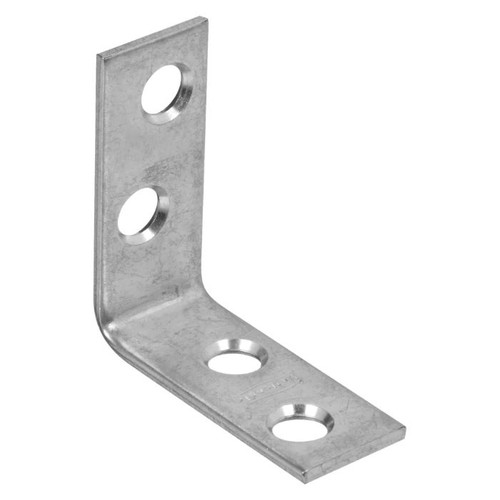 National Hardware Corner Brace, 1-1/2" X 5/8", Bulk Pack, Catalog #115Bc, Zinc Plated