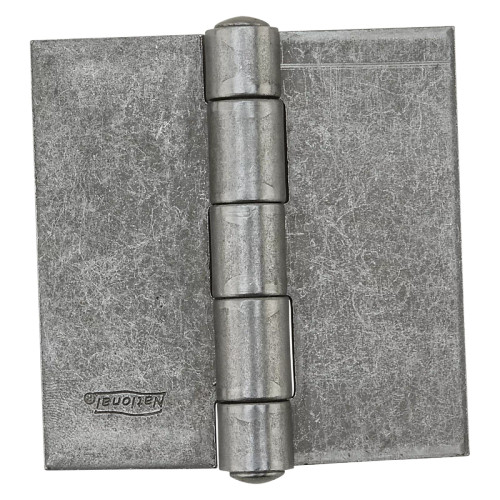 National Hardware Door Hinge, 3", 5 Knuckle, Weldable Surface Mount, Safe Working Load 50 Lbs., Plain, Bulk Pack, Catalog #560Bc, Steel