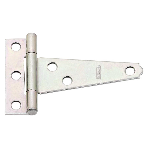 National Hardware Light T-Hinge, 3", Safe Working Load 18 Lbs., Bulk Pack, Catalog #284Bc, Zinc Plated