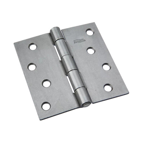 National Hardware Full Mortise Hinge 5 Knuckle, 4" X 4", Square Corner, Non-Removable Pin, Plain, Steel National Hardware Full Mortise Hinge 5 Knuckle, 4" X 4", Square Corner, Non-Removable Pin, Plain, Steel