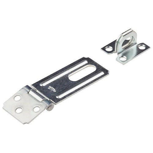 National Hardware Safety Hasp, 3-1/4", Visual Pack, Catalog #V30, Zinc Plated