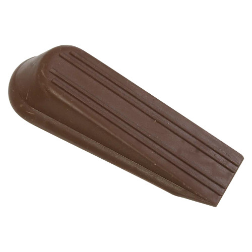 National Hardware Door Stop, Rubber Material, With Up To 1.25 Inch Clearance, 4", Visual Pack Of 2 Pieces, Catalog #V334, Brown National Hardware Door Stop, Rubber Material, With Up To 1.25 Inch Clearance, 4", Visual Pack Of 2 Pieces, Catalog #V334, Brown