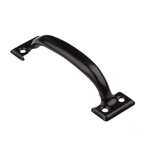 National Hardware Utility Pull, For Wood Or Metal Doors, 6-1/2", Visual Pack, Catalog #V171, Black