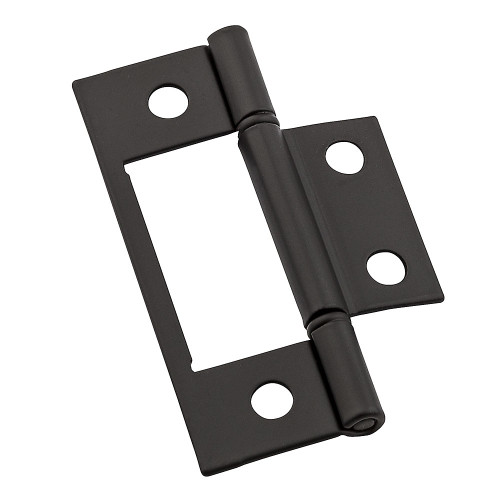 National Hardware Surface-Mounted Hinges, 3", Non-Removable Pin, Safe Working Load 9 Lbs., Visual Pack Of 2 Pieces, Catalog #V530, Oil Rubbed Dark Bronze