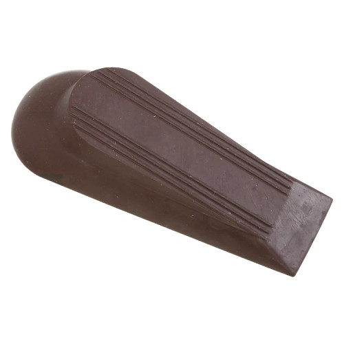 National Hardware Door Stop The Wedge™, Rubber Material, With Up To 1.5 Inch Clearance, 5", Brown