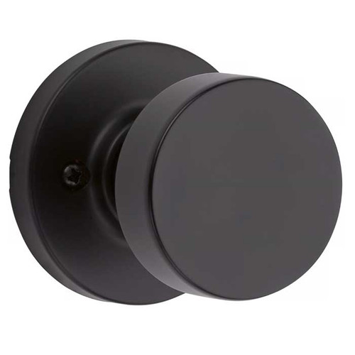 Kwikset Pismo Half Dummy Knob With Round Rose, Matte Black