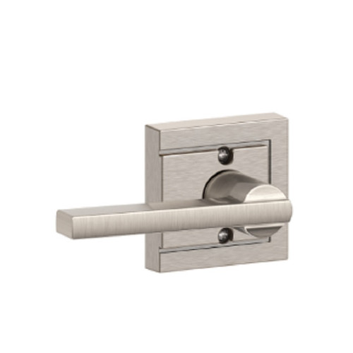Schlage Residential F170 Latitude Lever Single Dummy Trim With Upland Trim Function, Decorative, Satin Nickel