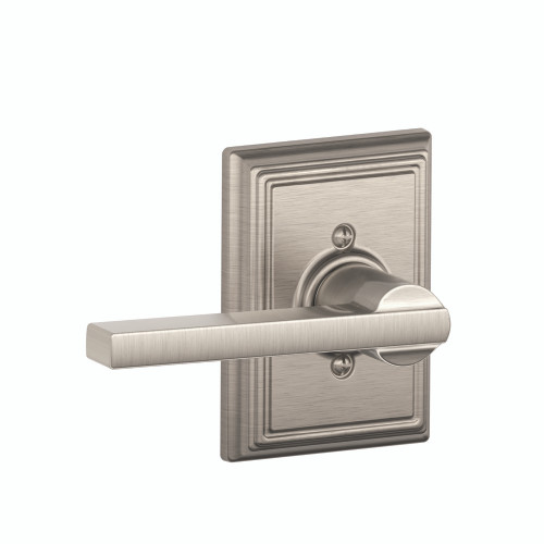 Schlage Residential F170 Latitude Lever Single Dummy Trim With Addison Trim Function, Decorative, Satin Nickel