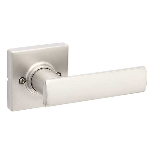 Kwikset Breton Half Dummy Lever With Square Rose, Satin Nickel