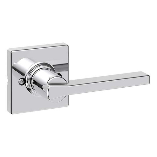 Kwikset Casey Half Dummy Lever With Square Rose, Bright Polished Chrome