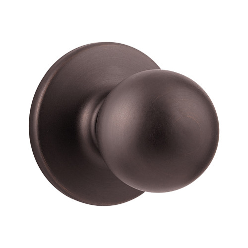 Kwikset Polo Passage Knob With 6-Way Adjustable Latch And Round Corner Strike, Venetian Bronze