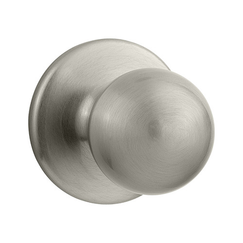 Kwikset Polo Passage Knob With 6-Way Adjustable Latch And Round Corner Strike, Satin Nickel