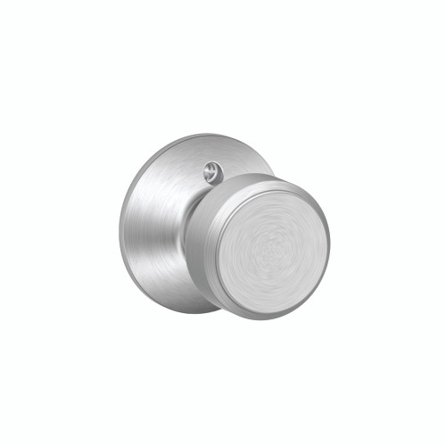 Schlage Residential F170 Bowery Knob Single Dummy Trim Function, Satin Chrome