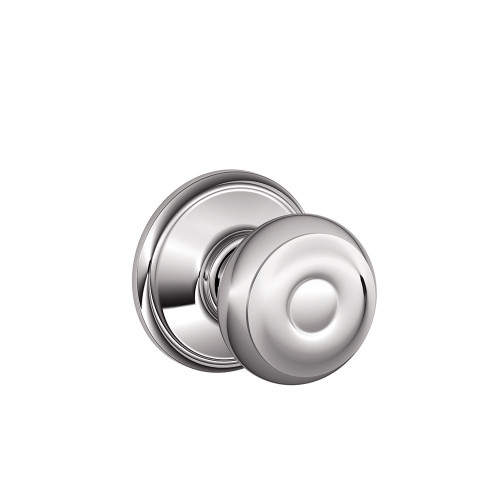 Schlage Residential F10 Georgian Passage Knob Lock Function, Bright Polished Chrome