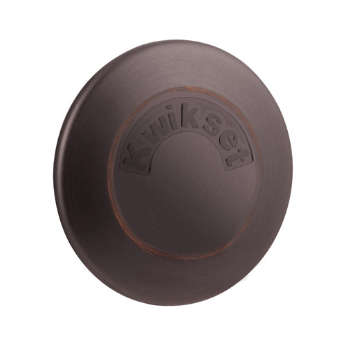 Kwikset 667 Single-Sided Deadbolt, Round Corner Adjustable Latch, With Round Corner 1" X 2-1/4" Strike And Round Corner Full Lip Strike, Venetian Bronze