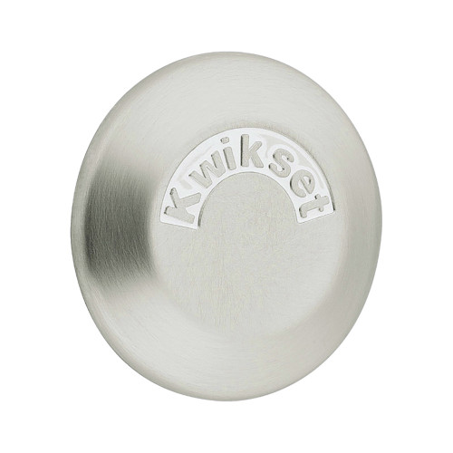 Kwikset 667 Single-Sided Deadbolt, Round Corner Adjustable Latch, With Round Corner 1" X 2-1/4" Strike And Round Corner Full Lip Strike, Satin Nickel