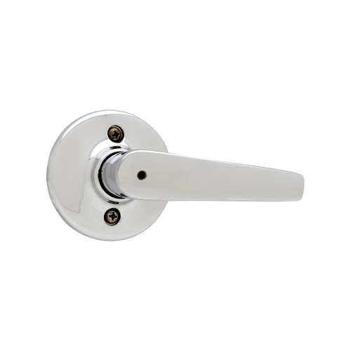Kwikset Delta Privacy Lever With 6-Way Adjustable Latch And Round Corner Strike, Bright Polished Chrome